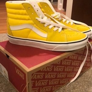 Yellow Sk8-HI Vans